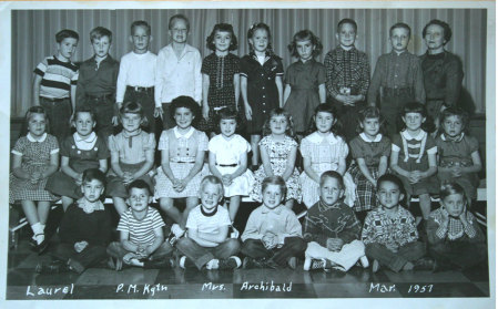 Laurel Elementary- Kindergarden  1957