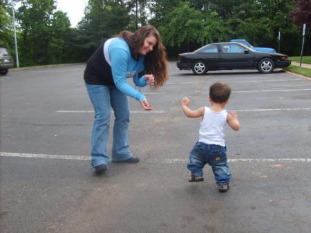 tyler learning to walk no he wasnt drunk lol