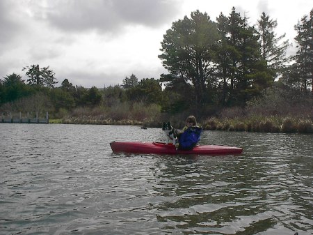 Kayaking with my dog Shasta