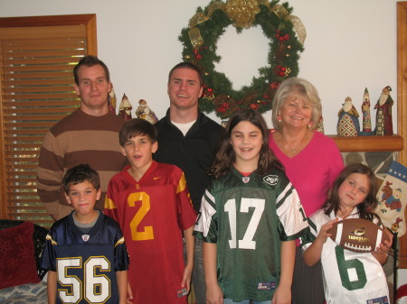 Me and 6 of MY 7 Grandchildren Christmas 2009
