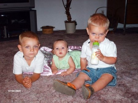 My grandbabies - Kylar, Rylan & Mady