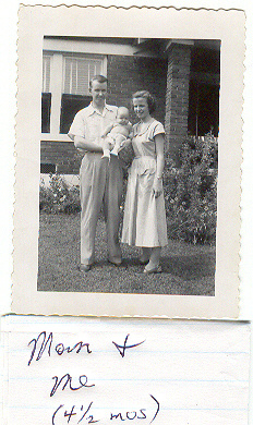 My Dad, my Mom, & meself at 3708 Douglas Ave.