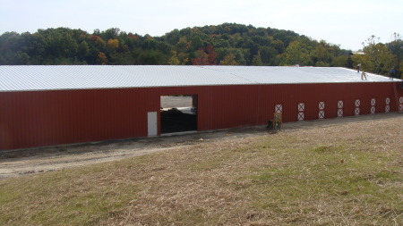 back of new barn/indoor arena - 2008