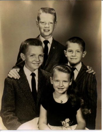 Clockwise from left, Billy, Me, Teddy, & Kathy