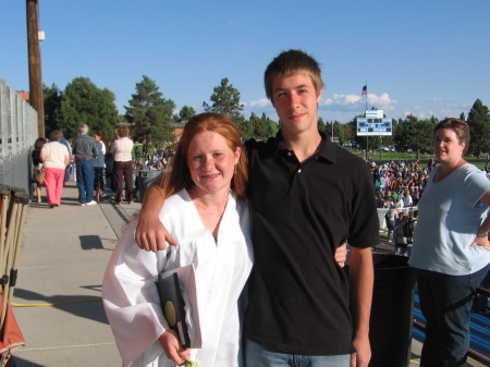 Zach and Brandi at her graduation