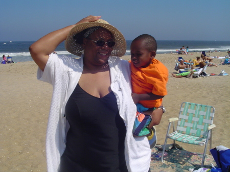 A day at the beach with my Godson, MJ