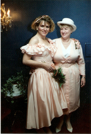 1990 Mom & I Bill, Jr Wedding