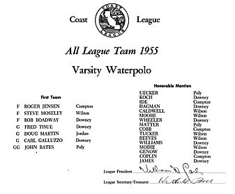 All Coast League Award  1956