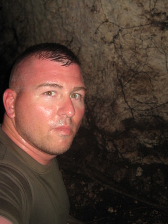 Inside a cave on Peleliu