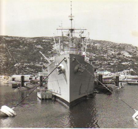 USS Howard W. Gilmore AS-1with subs alongside.