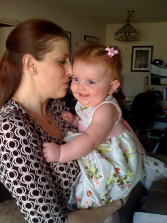 My daughter Kristine and her Kayla on Easter