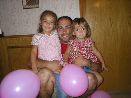 My handsome son Marc and his two girls