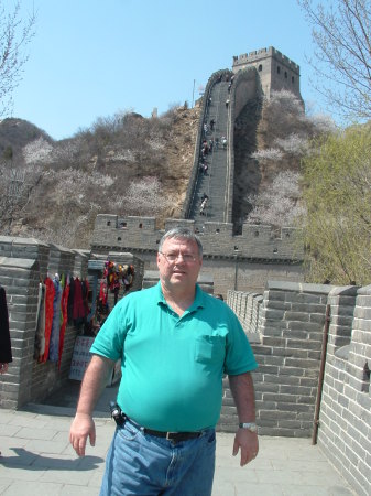 Roger at the great Wall of China near Beijing