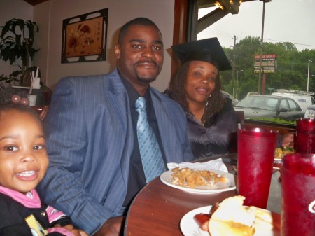 Me, Hubby, and Grand daughter