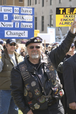 At the Lansing Tax Day Tea Party