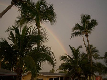 rainbow at sanibel island