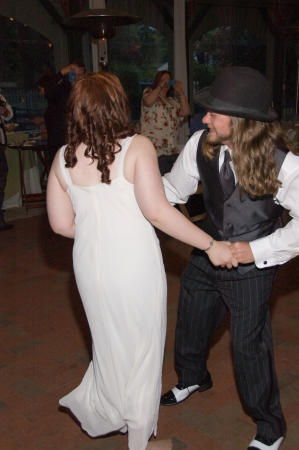 Steve and I dancing