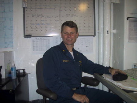 In my office on USS Theodore Roosevelt