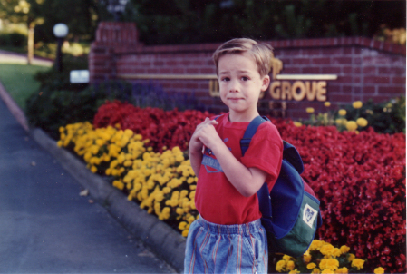 Jordan Chase Starts Kindergarden, Fall 1995