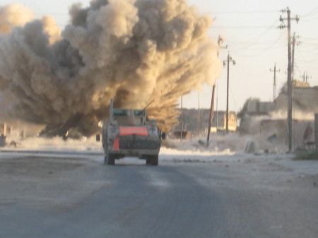 Controled Detonation of an IED in the city