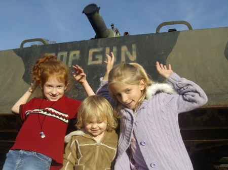 The three littlest ones at the Military Museum