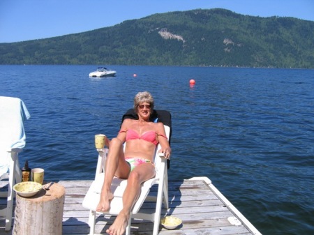 July 09 on my Dock, Shuswap Lake, BC