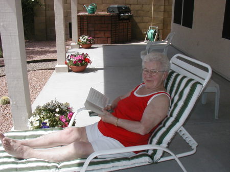 Grandma Buttino chillin' in Phx