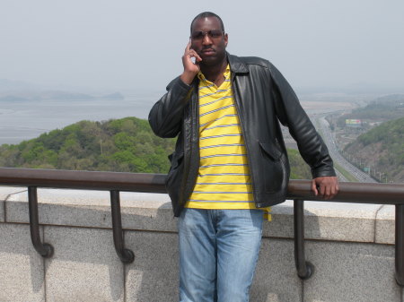 Chuck at the DMZ (border between North and Sou