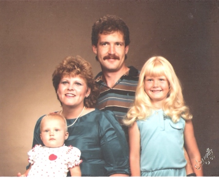 1985  First Hubby and our two girls.