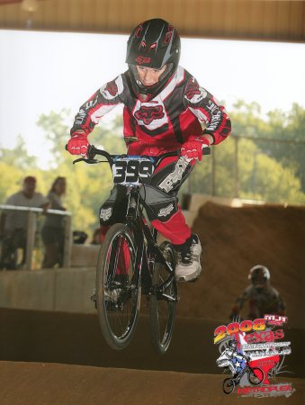 Cody taking 1st at the BMX state championship