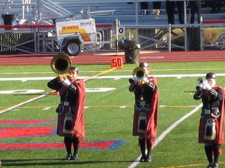 George, in kilt with baritone, Fall 2008