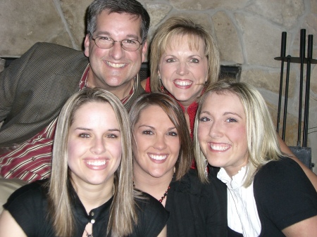 the family on my birthday night 2007