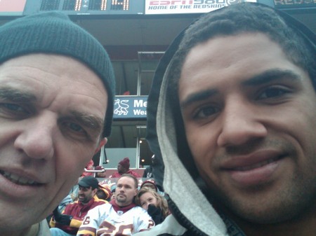 My son, Reid & me at 10.19.2009 Skins Game