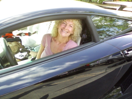 Markita in a Lamborghini-June, 2009