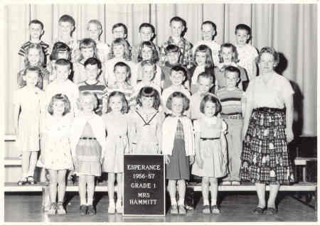 1956-57 First Grade taught by Mrs Hammitt