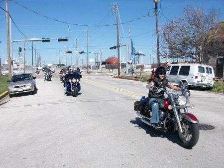 Riding my bike at the Lone Star Rally 2009