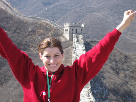 Wife at Great Wall of China!