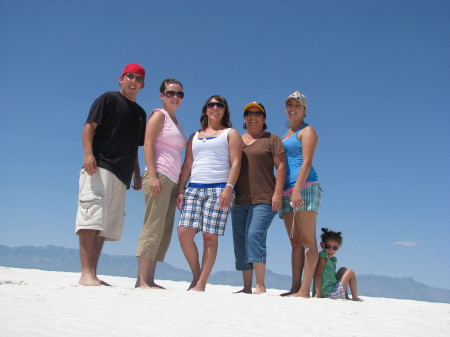 family outing at White Sands  8-16-09