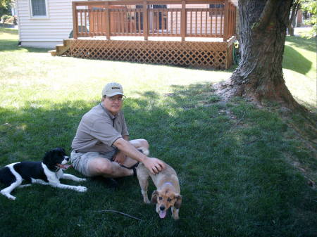 Don with dogs Summer day