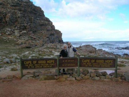 Chris and Donnie at the Cape of Good Hope
