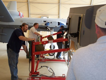 Maintenance on the MQ-9 Reaper