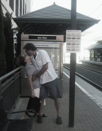 Me and Gary at Metrolink train station