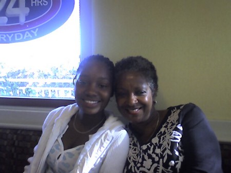 Elle with granddaughter, Takiyah