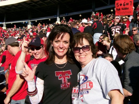 With daughter Amy at Cotton Bowl
