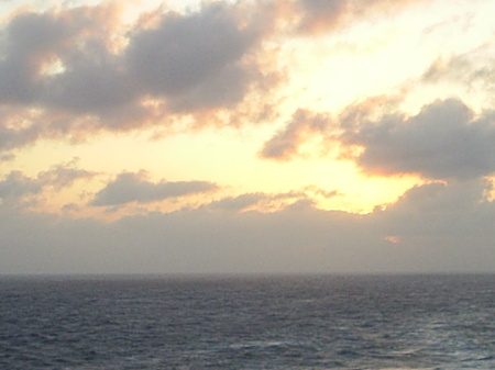 Sunset in Gran Cayman lslands