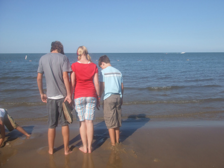 Kids at Lake Erie