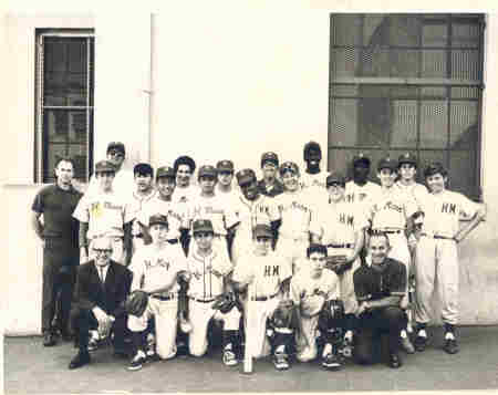 Horace Mann Jr. High Baseball Team 1969