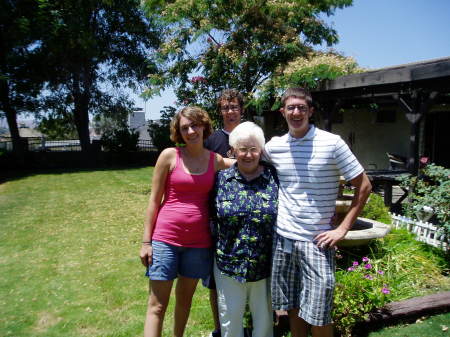 My darling kids with Grandma Lainey-July 2009