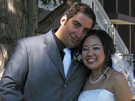 Matt and Joy on their Wedding Day