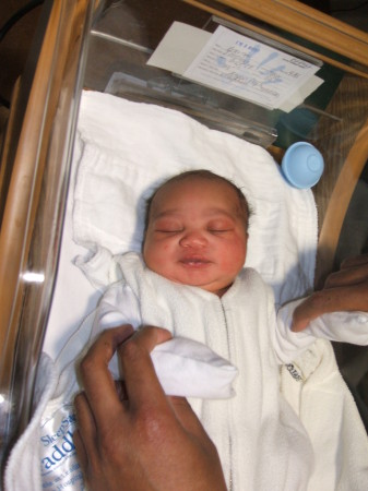 The day he was born...3/14/09
